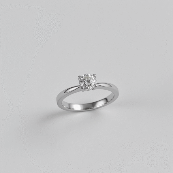 Classic Gold Solitaire Diamond Ring