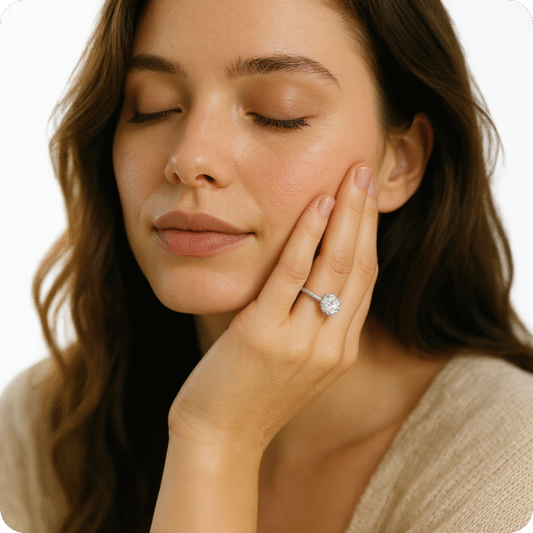 Classic Gold Solitaire Diamond Ring - Image 4