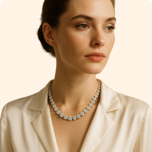 Elegant Diamond Tennis Necklace