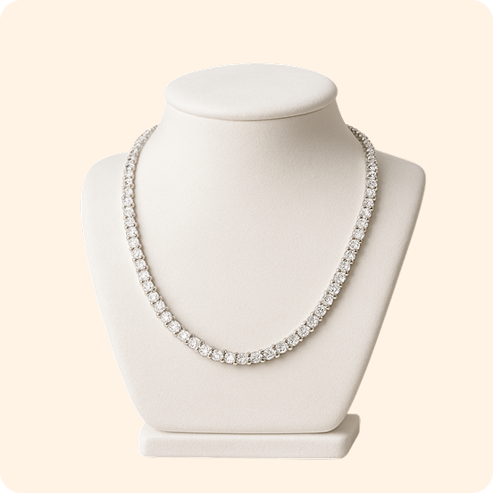 Elegant Diamond Tennis Necklace - Image 2